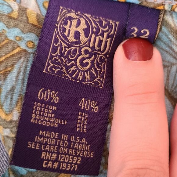 Rich and Skinny Dark Blue Boot Cut Jeans 32 - Picture 7 of 7